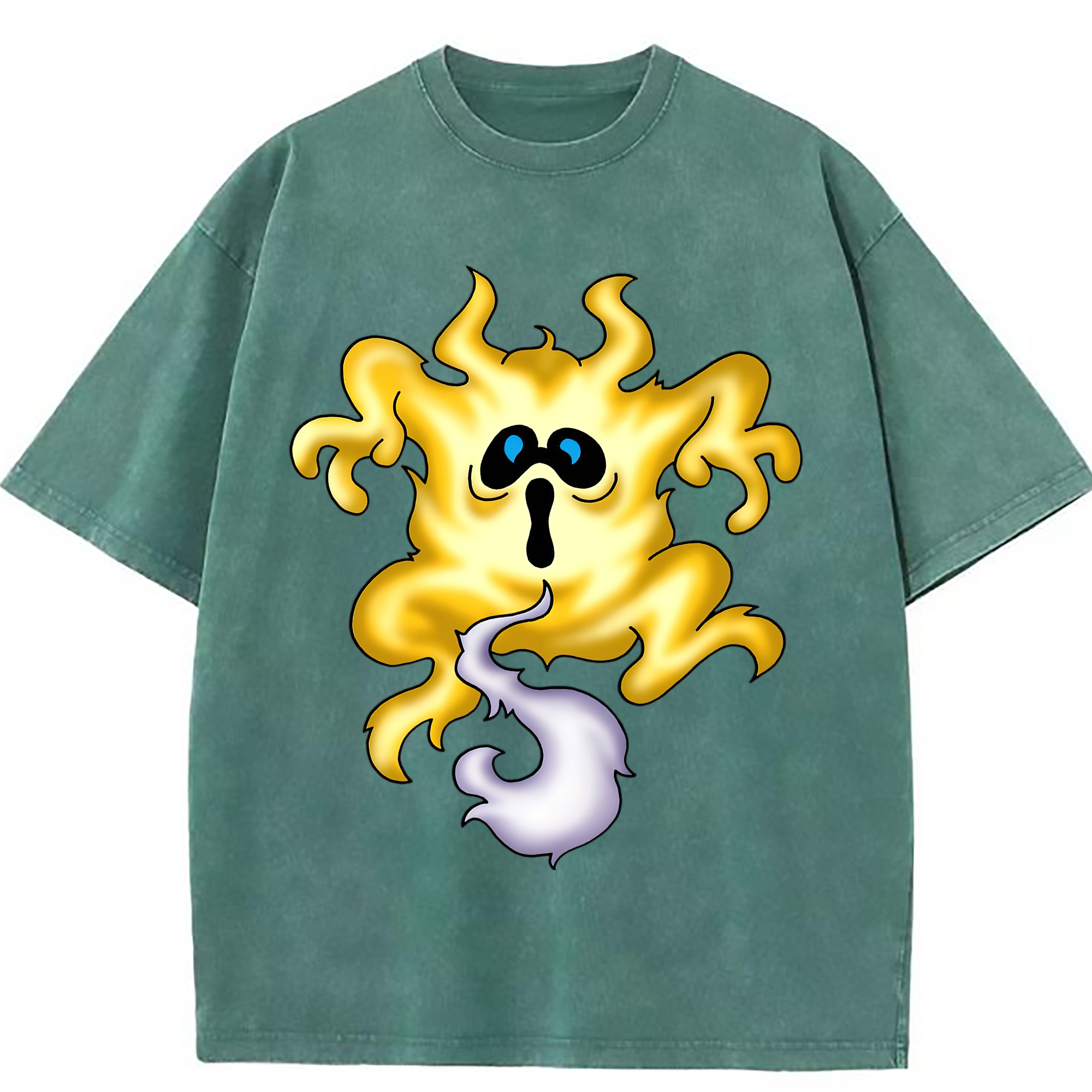 （画像用） ドラゴンクエスト Doragon Kuesuto Dragon Quest 綿100% ヴィンテージ風 半袖Tシャツ（フロントプリント）